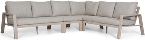 Hoek loungeset 6 personen Aluminium Zand/Beige  Lifestyle Garden Furniture Melone