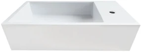 Fontana Alaska toiletmeubel warm eiken 40x22cm met solid surface fontein rechts