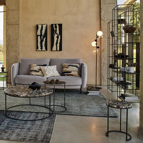 Set van 2 bijzettafels agaat Anaximène