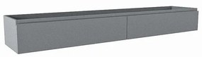 Mondiaz FOGE wastafelonderkast - 200x41x25cm - 2 lades - softclose - Plata M44276Plata