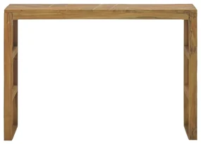 vidaXL Wandtafel 110x35x75 cm massief teakhout