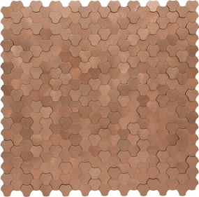 Zelfklevende Mozaïektegels Metaal | Driepas 3D Koper | 30,5×29,6 cm | Keuken, Bad &amp; WC