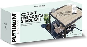 Platinum Coolfit Harmonica schaduwdoek 370x500 - beige