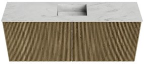 Mondiaz Joya DLux 100cm toiletmeubel dusk met wastafel faye midden 1 kraangat opalo