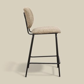 Moderne Barkruk Beige Boucle