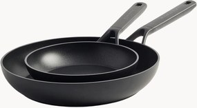 Koekenpannen Classic met antiaanbaklaag van geforceerd aluminium, 2-delig