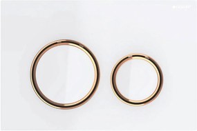 Geberit Sigma 50 (ex Sigma 21) bedieningspaneel wit/rood goud voor Sigma reservoirs 8cm (UP720) en 12cm (UP320)