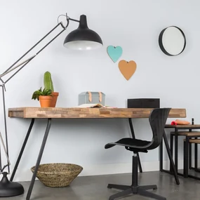 Ronde Spiegel Van Zwart Metaal 75 Cm - 7.5x75cm