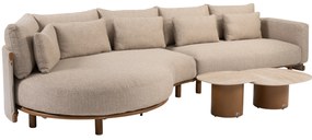 Sofie Safina modulaire chaise longue loungeset 4 delig keramiek amber 4 Seasons Outdoor