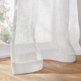 Glasgordijn in linnen met oogjes, Onega