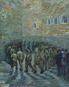 Kunstreproductie The Exercise Yard, or The Convict Prison, 1890, Vincent van Gogh