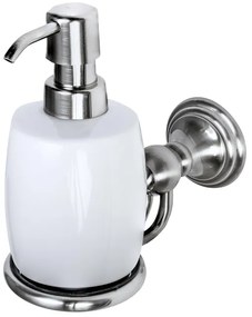 Haceka Allure Zeepdispenser - wandmodel - keramiek - geborsteld RVS 1208435