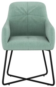 Eetkamerstoel - Arne - stof Bjorn grof geweven mint
