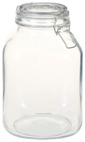 vidaXL Potten met sluiting 6 st 3 L glas
