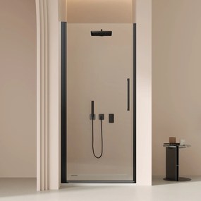 Saniclear Clearline douchedeur 80cm zwart mat
