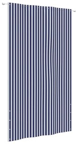 vidaXL Balkonscherm 160x240 cm oxford stof blauw en wit