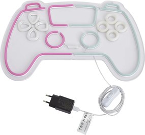 Neon wandlamp roze met blauw incl. LED - Controller
