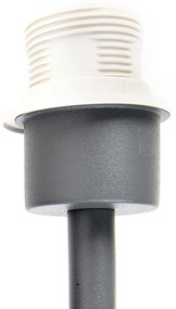 Moderne wandlamp antraciet 1-lichts met schakelaar - Combi Modern E27 rond Binnenverlichting Lamp