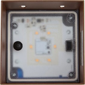 Buiten wandlamp roestbruin incl. LED 2-lichts IP65 met dimlicht en solar - Charlene