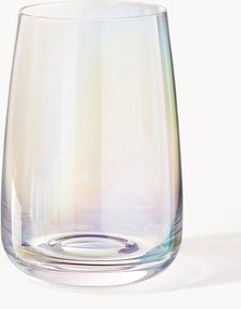 Mondgeblazen longdrinkglazen Ellery, iriserend, 4-delig