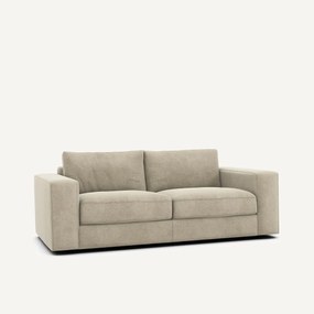 3-zits compacte bank in linnen fluweel, SKANDER