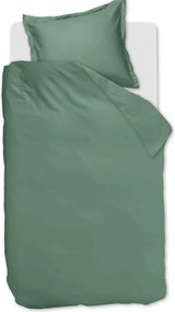 Ambiante Satin Dekbedovertrek Uni Grey Green – Bij Swiss Sense