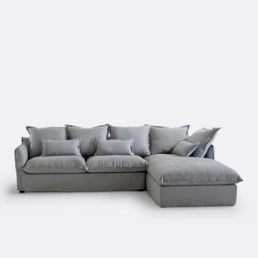 Hoes in linnen voor hoekbank Odna