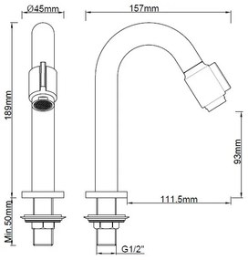 Mueller Round fonteinkraanset chroom