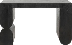Kare Design Curve Black Sidetable Zwart Hout - 120 X 38cm.