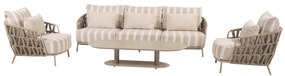 Boaz Beverly stoel bank loungeset 4 delig latte 4 Seasons Outdoor