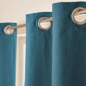 Verduisteringsgordijn van gewassen linnen, oogjes, Private