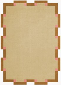 Handgetuft wollen vloerkleed Tekla Fregio