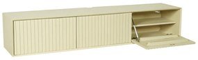 Starfurn Madison Sand Beige Tv-meubel Hangend Ribbels 160 Cm - 160x35x30cm.