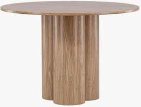 Ronde eettafel Olivia met houtlook, Ø 110 cm