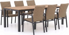 Diningset Manifesto | 6 personen polywood | Tuinset stapelbaar | 7-delig | Kees Smit Tuinmeubelen