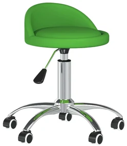 vidaXL Eetkamerstoelen draaibaar 4 st kunstleer groen