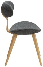 Dan-Form Buckle Eetkamerstoel Scandinavisch Design Grijs Eiken