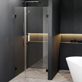 Riho Scandic X102 douchedeur rechtsdraaiend 90x200cm zwart mat