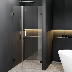 Riho Scandic X102 douchedeur rechtsdraaiend 90x200cm zwart mat