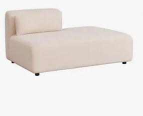 Rechter Divanmodule Voor Modulaire Bank Fogler Teddystof Crème Beige - Sklum