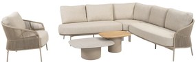 Florence hoek loungeset 6 delig latte rope Taste 4SO
