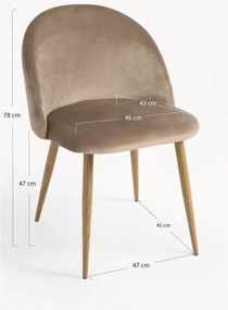 Vint Fluwelen Stoel