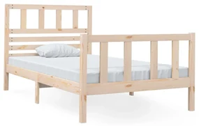 vidaXL Bedframe massief hout 90x190 cm 3FT single