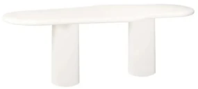 Richmond Interiors Bloomstone Witte Eettafel Organisch Beton - 260 X 110cm.