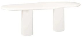 Richmond Interiors Bloomstone Witte Eettafel Organisch Beton - 260 X 110cm.