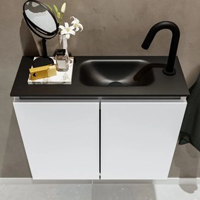 Mondiaz Ture 60cm toiletmeubel talc met wastafel urban rechts 1 kraangat