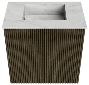 Mondiaz Joya DLux 40cm toiletmeubel shadow met wastafel faye midden zonder kraangat opalo
