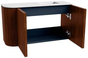 Mondiaz Joya 70cm toiletmeubel ronding links ruby met wastafel faye rechts zonder kraangat talc