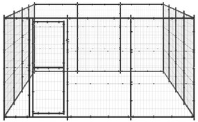 vidaXL Hondenkennel 14,52 m² staal