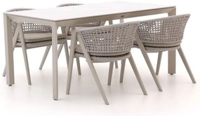 Diningset Manifesto  | 4 personen | Tuinset sintered stone | 5-delig | Kees Smit Tuinmeubelen